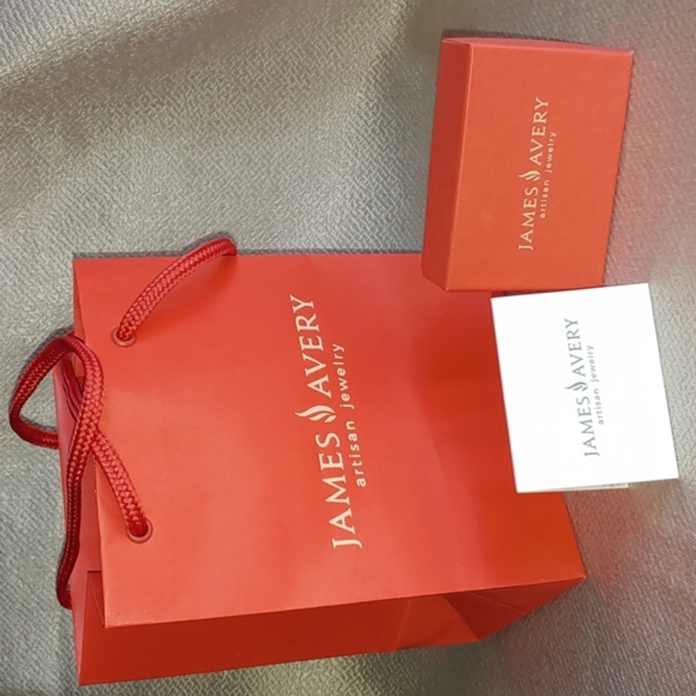 James Avery Jewelry Boxes (3), Polishing Cloth & Gift Bag